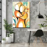 Painting by Numbers Abstract Art Hugging Couple
